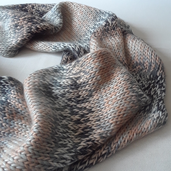 Garage. Cowl Neck Scarf. Greys & Pinks - Picture 16 of 16
